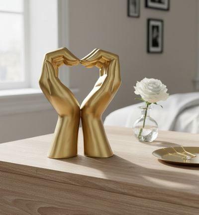 Estatueta decorativa dourada Glamour