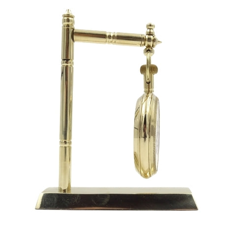 Relógio Marinheiro de Latão para Secretária NC2126 com Possibilidade de Gravação, 12 cm de Altura, Ideal para Presente para Amante da Navegação com Motivo de Âncora e Veleiro