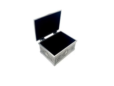 Caixa Metálica ALBIN 2178A com Possibilidade de Personalização por Gravação, Ideal para Presente - 6x5x3 cm, Design Elegante, Material Durável