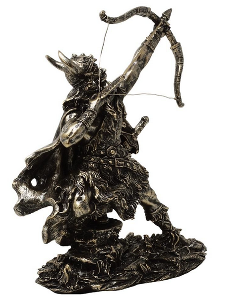 Estatueta decorativa Viking MC-23142 com possibilidade de personalização por gravação, altura 19,5 cm, polyresina, ideal para presente