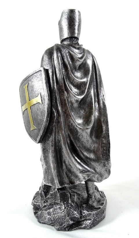 Figura de Cavaleiro Cruzado de 30cm com Gravação