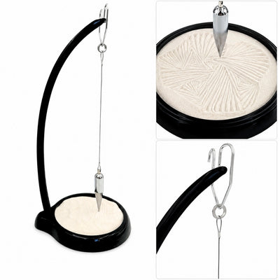 Pêndulo de Areia Sand Pendulum com Gravação - Decoração Inspiradora 38cm com Areia Cinética