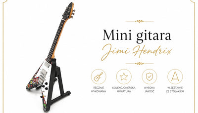 Mini guitarra Jimi Hendrix - Psychodelic F. V - MGT-1182