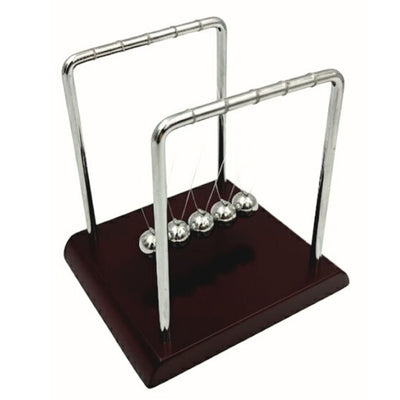 Bolas de Newton Elegantes com Gravação - Madeira Metal