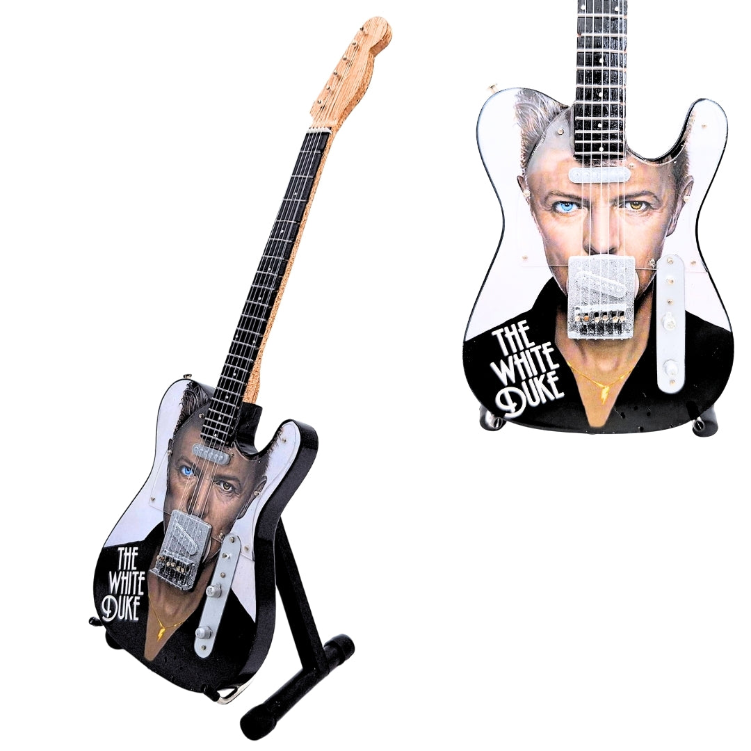 Mini Guitarra de Coleção David Bowie MGT-8976 com gravação