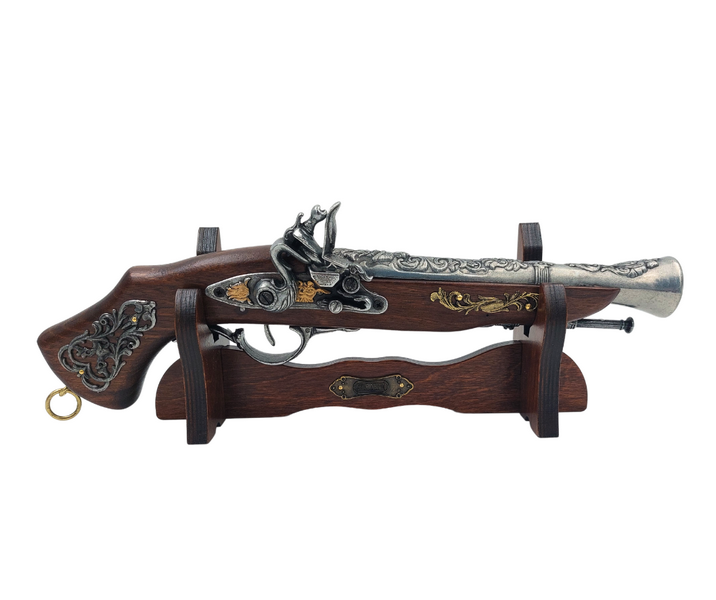Grande Pistola Italiana em Suporte com Possibilidade de Personalização por Gravação