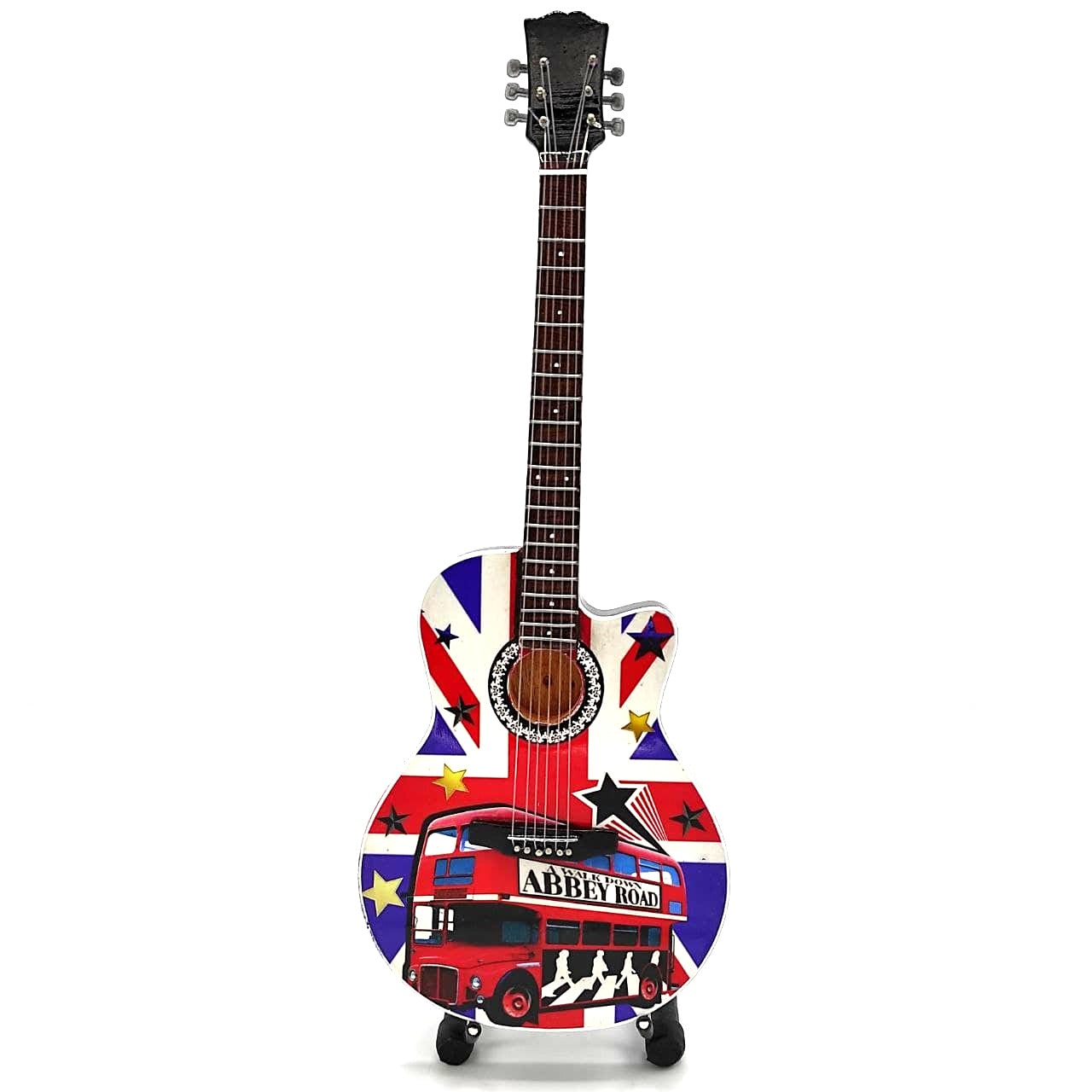Mini guitarra colecionável The Beatles