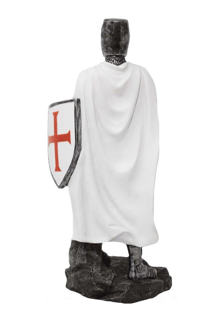 Cavaleiro Templário – Estátua decorativa de 30 cm com possibilidade de personalização por gravação