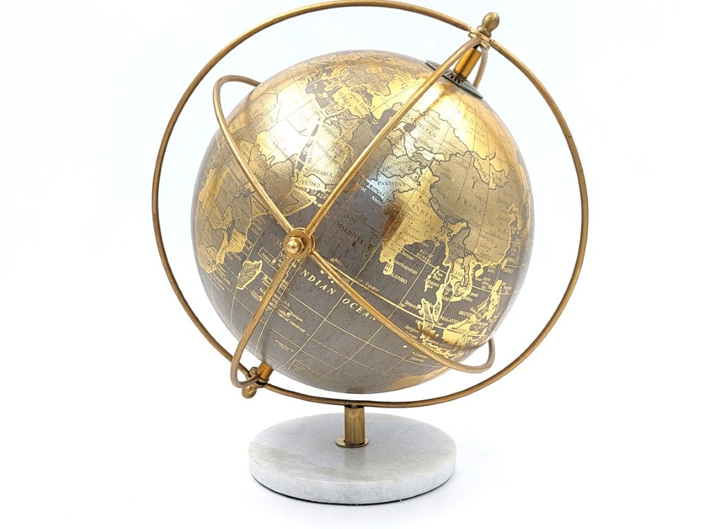 Globo decorativo em base de pedra GLB-127
