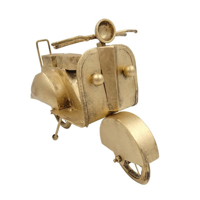 Modelo Retro de Scooter em Metal NC2860 na Cor Latão Antigo com Possibilidade de Personalização por Gravação