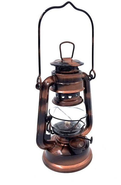 Lâmpada de petróleo náutica retro DT245F com possibilidade de personalização por gravação, ideal para presente, feita de vidro e chapa, altura 19 cm, design marinheiro
