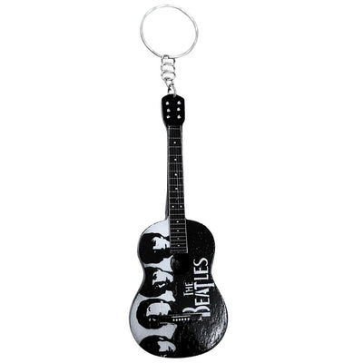 Brelok gitara The Beatles EGK-0894 z możliwością personalizacji grawerem, drewniany w kolorze białym, czarnym i brązowym, idealny na prezent dla fana muzyki i gitarzysty