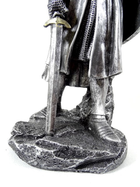 Figura de Cavaleiro Cruzado de 30cm com Gravação