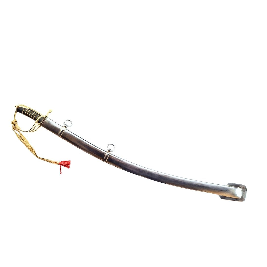 Réplica de sabre de cavalaria «Radziwiłłówka» de 1917 com a inscrição «Honra e Pátria» - gravação personalizada, presente elegante, aço não temperado, comprimento de 91 cm
