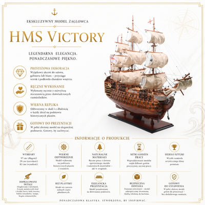 Modelo Exclusivo do Veleiro HMS Victory VIC80R