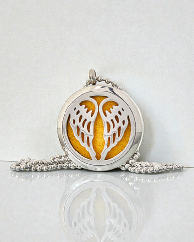 Colar Aromalife Angelic Wings – Medalhão Aromático Asas de Anjo 30 mm