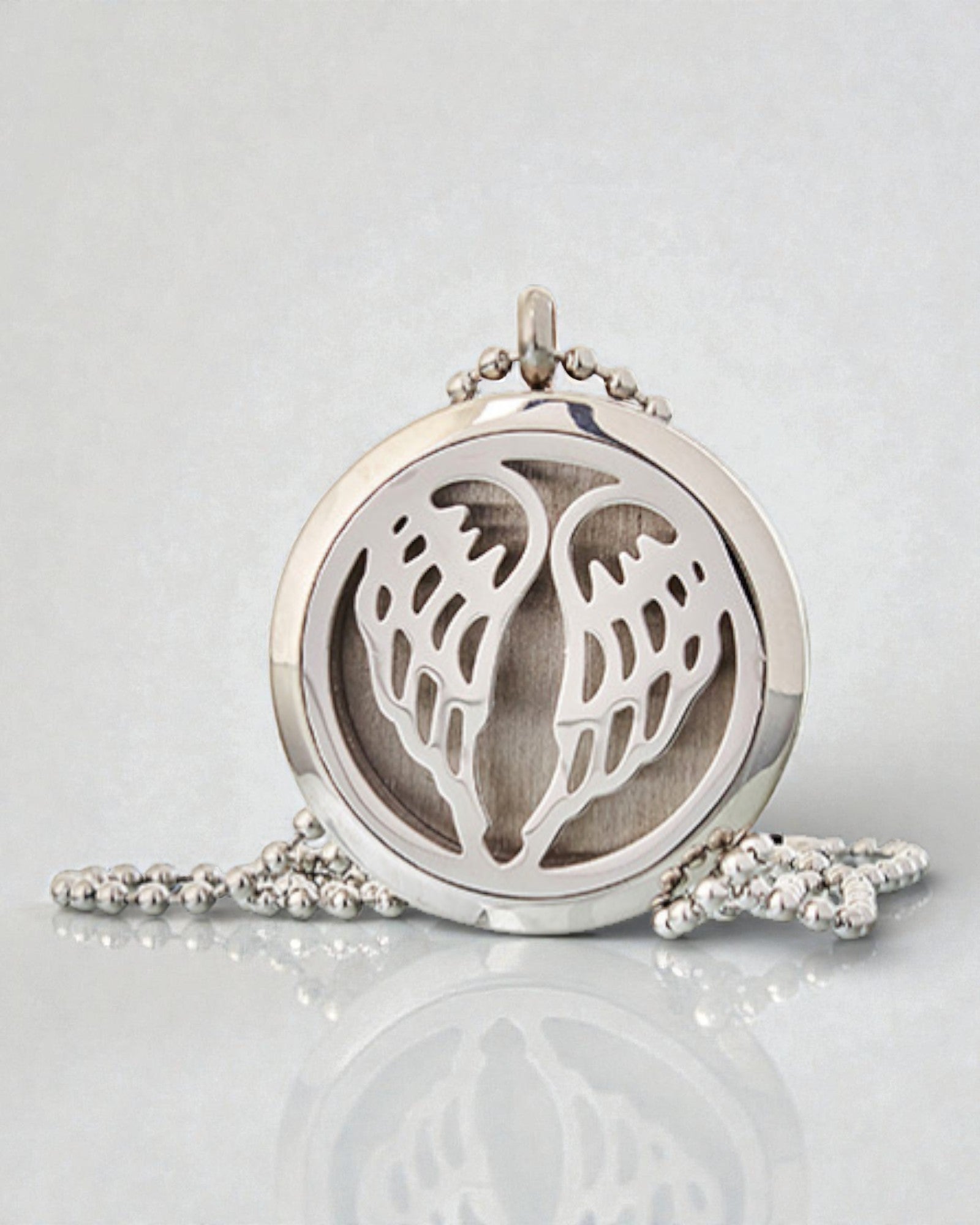 Colar Aromalife Angelic Wings – Medalhão Aromático Asas de Anjo 30 mm