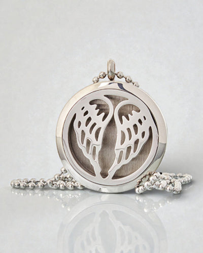 Colar Aromalife Angelic Wings – Medalhão Aromático Asas de Anjo 30 mm