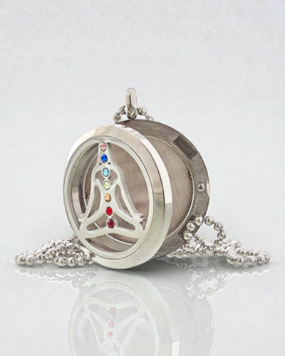 ZenAura – Naszyjnik Aromaterapeutyczny Joga Czakra 30 mm