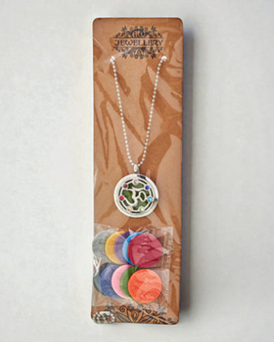 Colar Aromalife Chakra OM – Medalhão Secreto de Aroma 30 mm