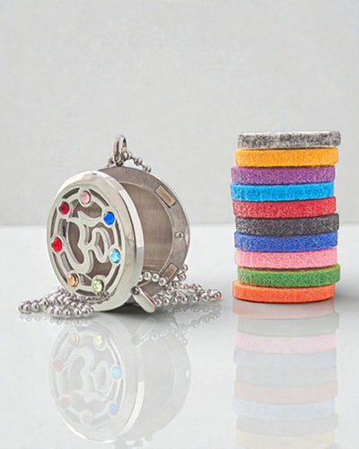 Colar Aromalife Chakra OM – Medalhão Secreto de Aroma 30 mm