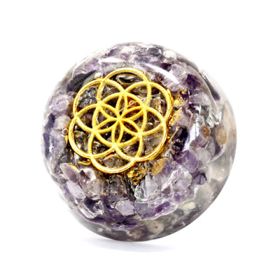 Pacotes de Energia para Secretária Orgonite - Cúpula de Ametista