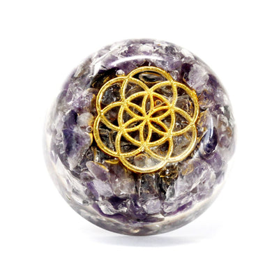 Pacotes de Energia para Secretária Orgonite - Cúpula de Ametista