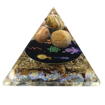 Pirâmide Orgonite Midnight Reiki