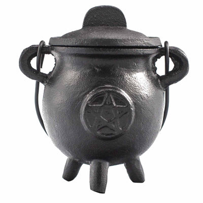 Caldeirão Ritual de Ferro com Pentágono 6,5x13 cm