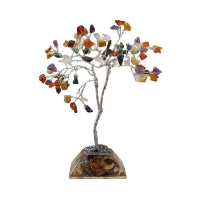 Árvore Mágica de Pedras com Base de Orgonite
