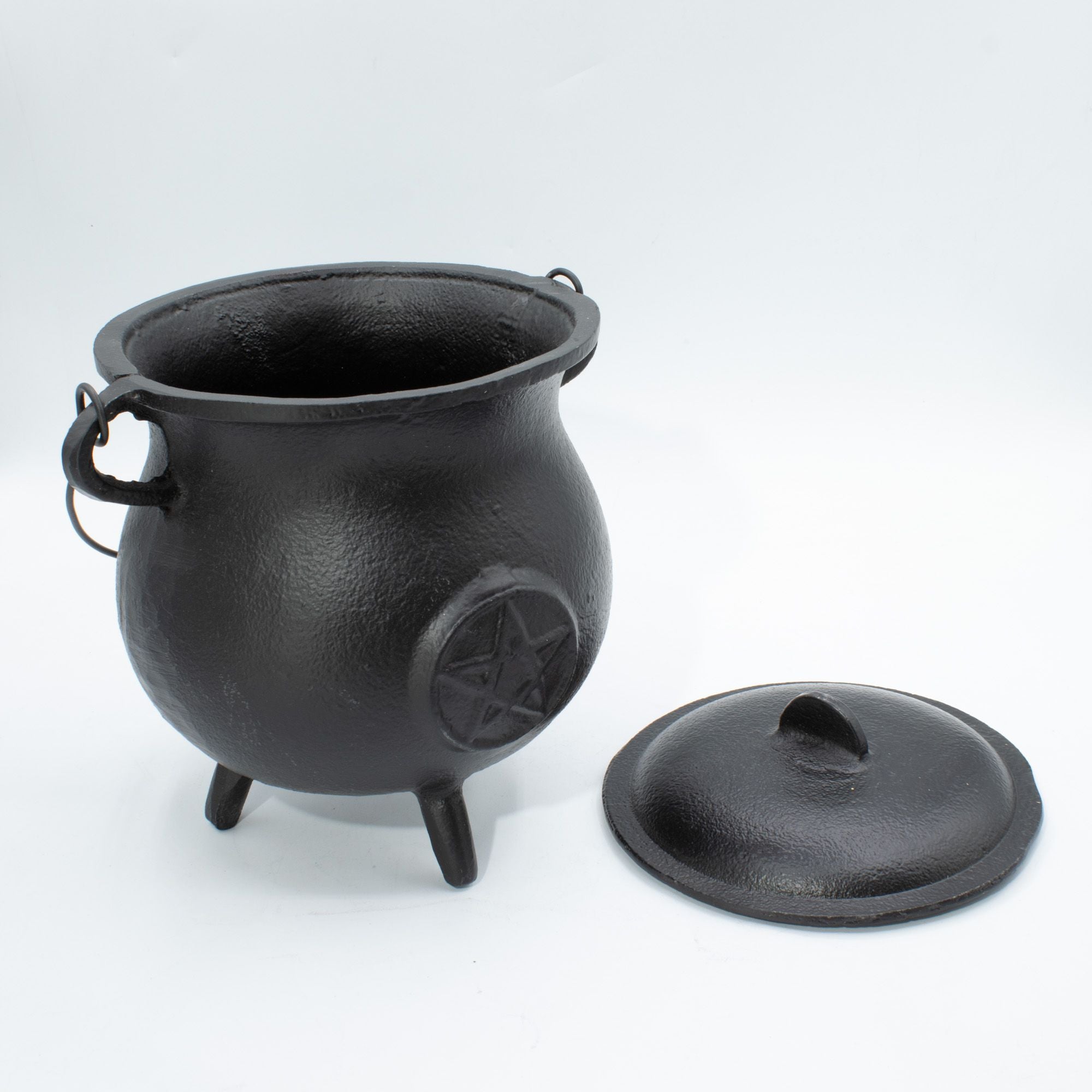 Potente Caldeirão de Ferro Fundido com Pentagrama 23x18 cm, 4500 g