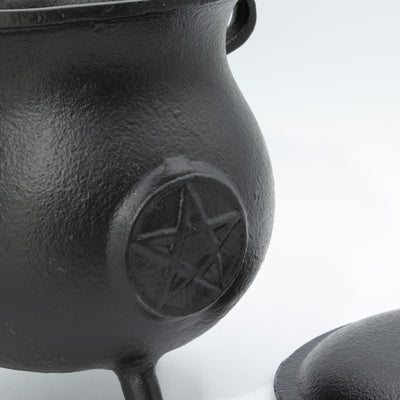 Potente Caldeirão de Ferro Fundido com Pentagrama 23x18 cm, 4500 g