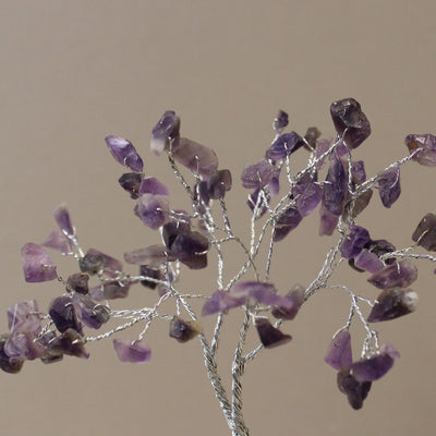 Árvore de Cristal de Ametista com Base de Orgonite