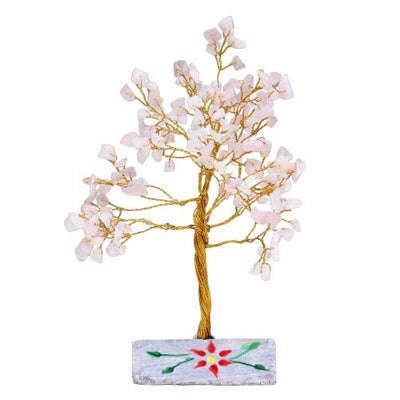 Árvore de Quartzo Rosa com 160 Pedras