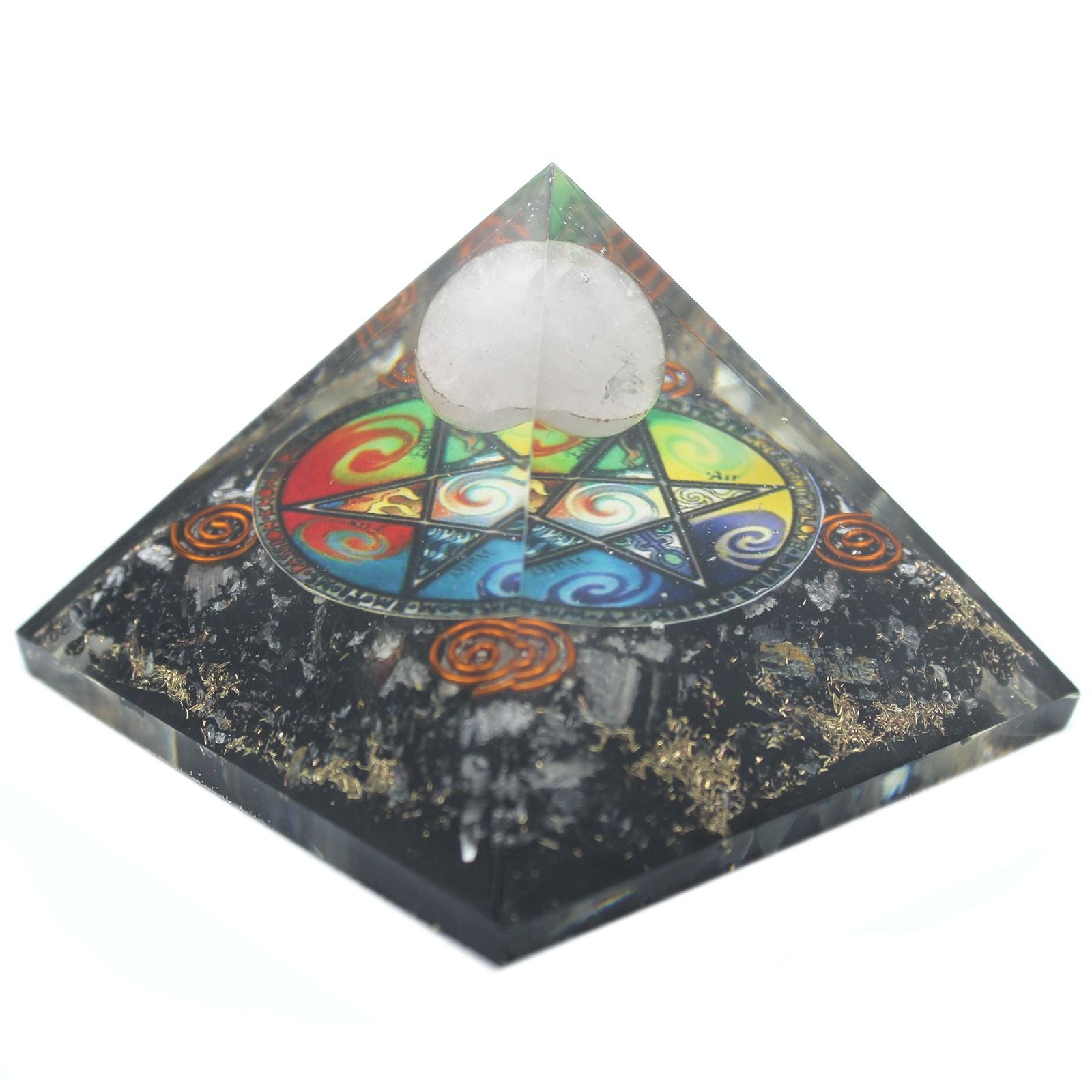 Pirâmide Orgonite Midnight Pentágono