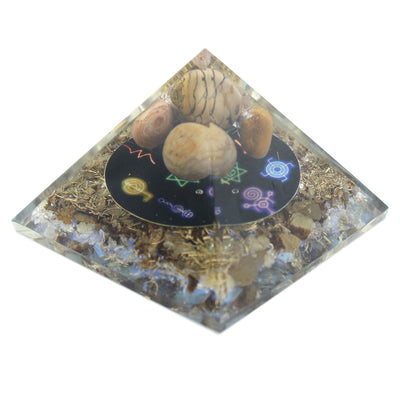 Pirâmide Orgonite Midnight Reiki