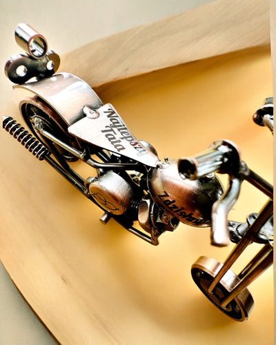 Modelo de Motocicleta Feito à Mão em ferro, Chopper, personalização, gravação para presente