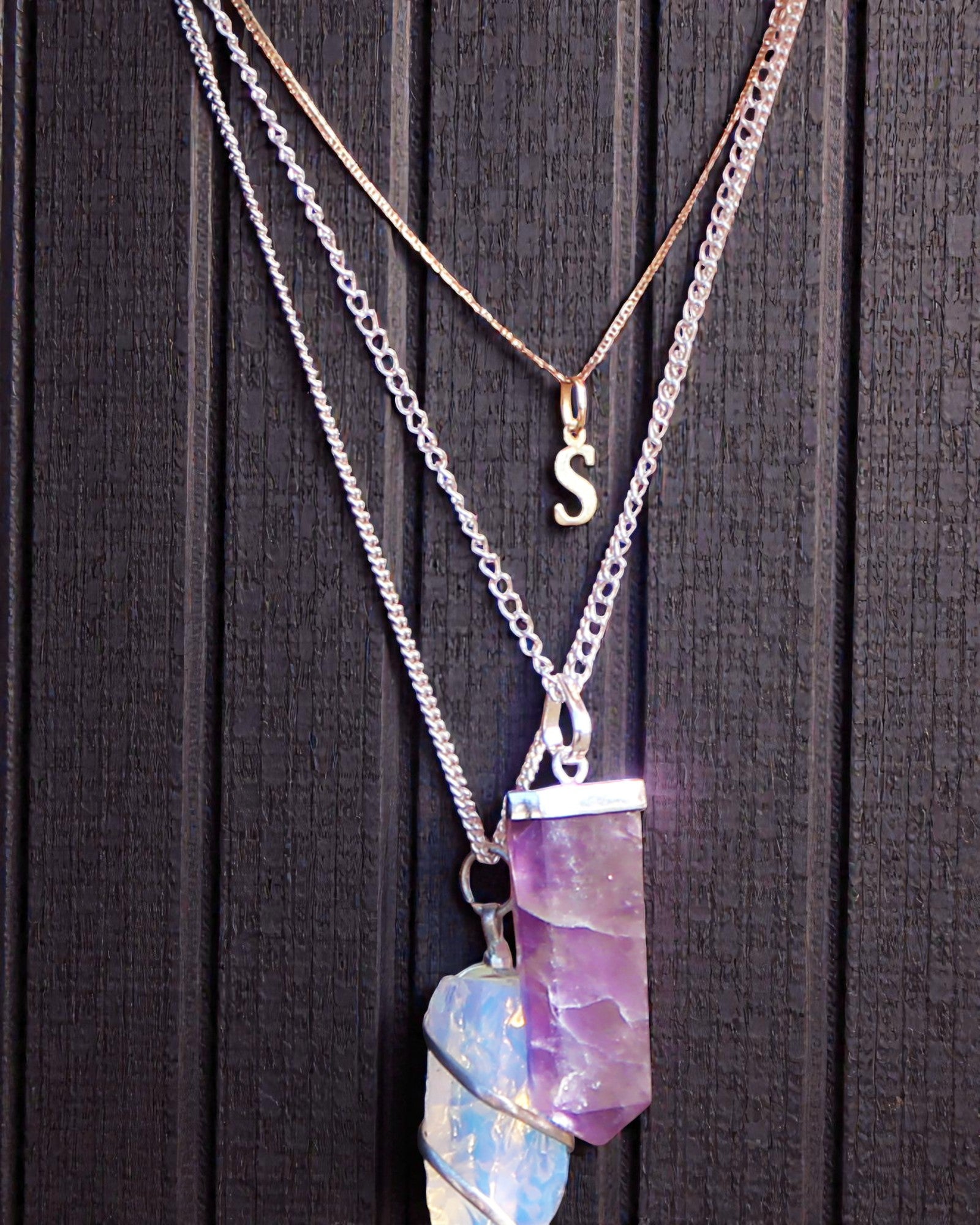 Raio de Cristal – Pendente Plano de Quartzo Cristal de Rocha em Corte de Cristal