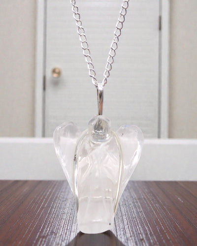 Guardian Crystal – Pendente Anjo da Guarda em Cristal de Rocha