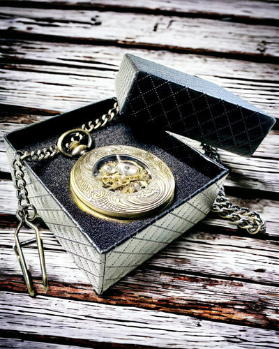 Relógio de Bolso Exclusivo "Heritage" - Mecânico e Resistente à Água