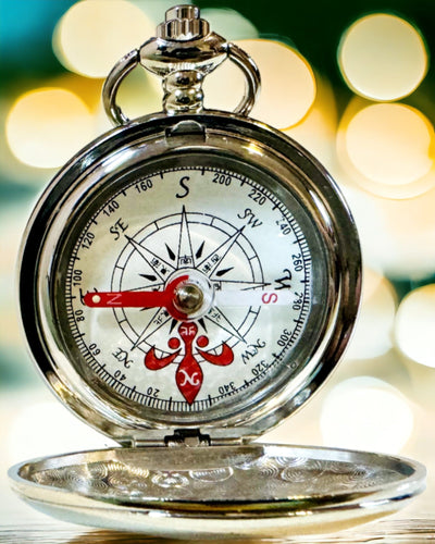 Mini Bússola Odkrywca, Portátil e Elegante, Ideal para Mochilas e Atividades ao Ar Livre