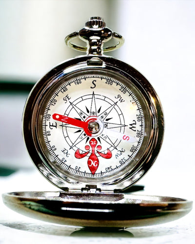 Mini Bússola Odkrywca, Portátil e Elegante, Ideal para Mochilas e Atividades ao Ar Livre