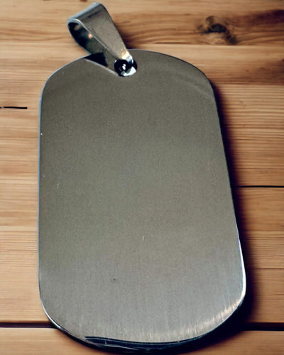 Wojskowy Wisiorek z Grawerem - Estilo Retro em Várias Cores