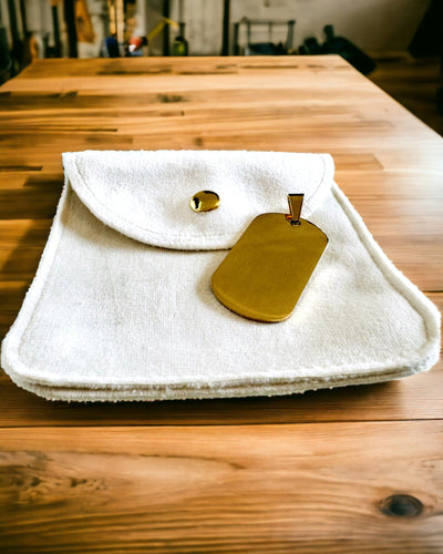 Wojskowy Wisiorek z Grawerem - Estilo Retro em Várias Cores