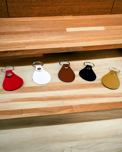 Porta-chaves de Couro PU Personalizável com Gravação - Disponível em 5 Cores