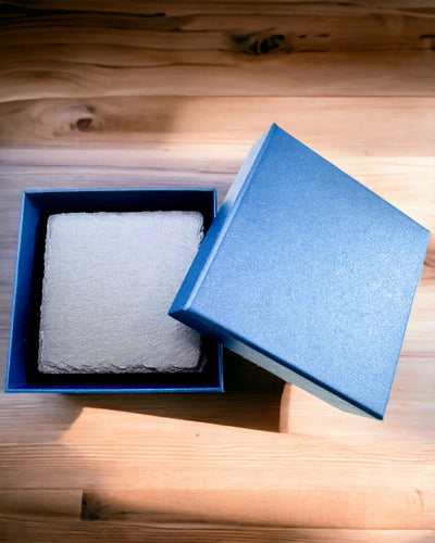 Base para café, chá em Pedra Natural com Gravação Personalizada – Quadrado, círculo, hexágono, 10 cm