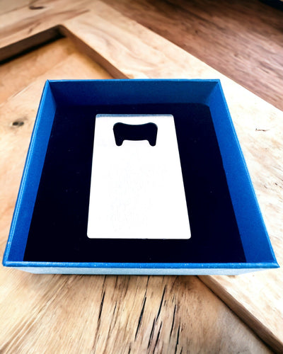 Abre-garrafas de Aço Inoxidável - Gadget Elegante e Prático - personalização com gravação