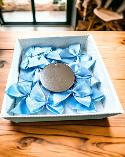 Pendente Redondo de Aço Inoxidável para presente com possibilidade de Personalização, gravação