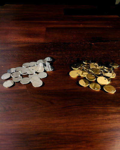 Pendente Redondo de Aço Inoxidável para presente com possibilidade de Personalização, gravação