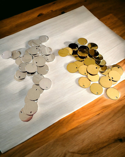 Pendente Redondo de Aço Inoxidável para presente com possibilidade de Personalização, gravação